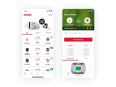 Passo - Football Tickets App