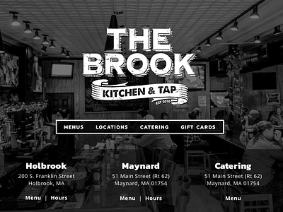 The Brook Kitchen & Tap drupal design web design