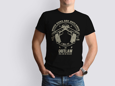 Gun t-shirt Design