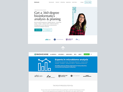 Biomcare - Landingpage 5 second review & mockup suggestion