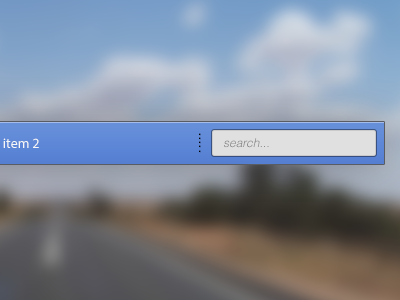 DOTS! items menu navigation search ui