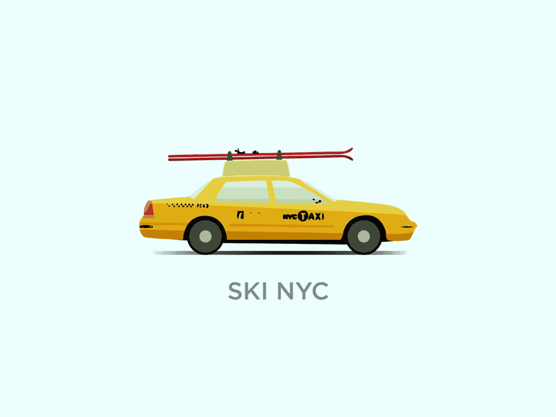 "SKI NYC" - Brand identity cold new york new york city nyc ski skiing snow winter