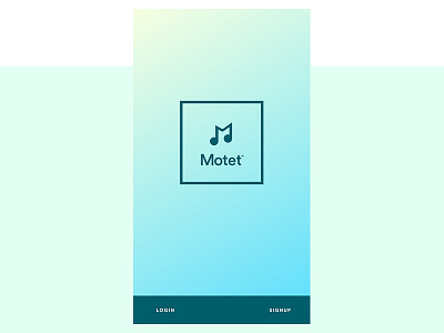 Motet™ Music App - Brand Identity & UI Design app brand design development frontend identity javascript music spotify startup ui ux