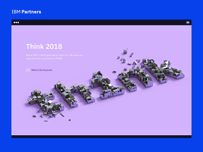 IBM Partners - Think 2018 design ibm ibm partners sketch think ui