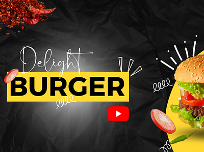 This is a burger recipe thumbnail for youtube using canva canva graphic design thumnail ui youtube thumnail