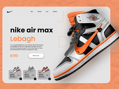 Figma Website Design | Nike Design Mimic design figma graphic design ui website ui design