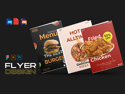 Food Flyer Design canva design figma graphic design youtube thumbnail