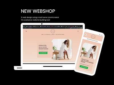 Webshop design covertcreator shopdesign ui webdesign webshop