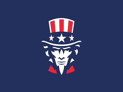 US america esport face illustration logo logotype mascot sport uncle sam usa