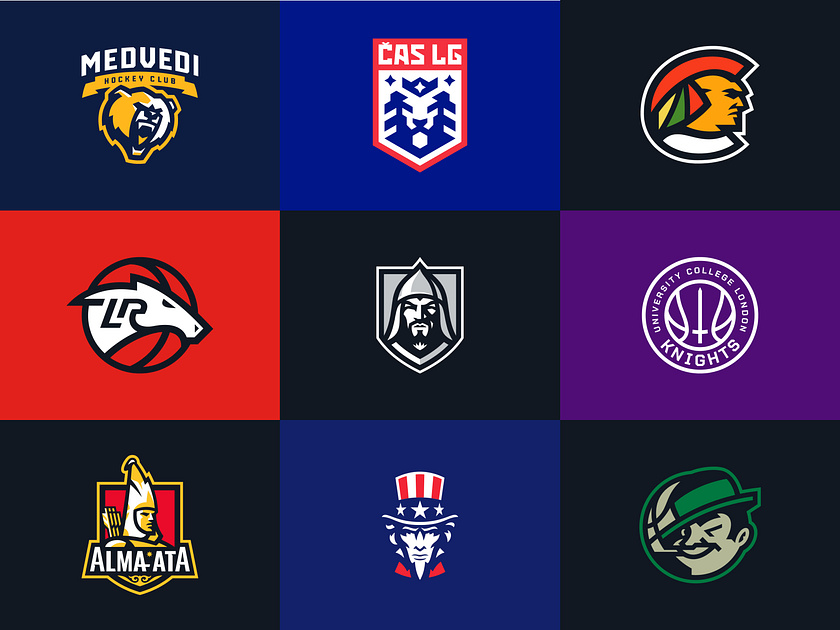 Sports logos by Sergii Manakov 🏀 on Dribbble