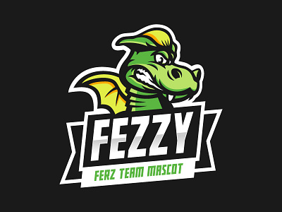 Fezzy dragon logo logotype mascot sport