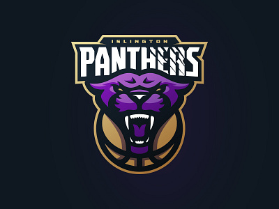 Panthers animal ball basketball esport logo logotype mascot panther sport