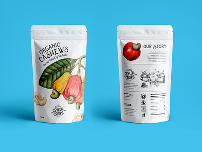 Cashew Packaging Design cashew packaging design product packaging design stand up pouch packaging design