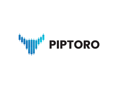 Pip Toro Logo Design app icon logo forex logo gradient logo modern logo trading logo