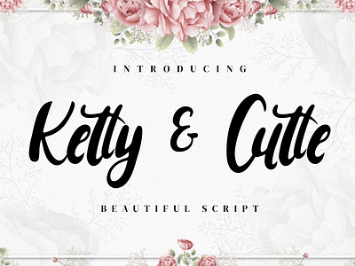 Ketty & Cutte - Beutiful Script Font art background bokeh calligraphic card elegant festive font graphic greeting handwritten illustration label letter message note style template thank thanksgiving