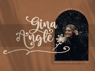 Gina Angle - Calligraphy Font