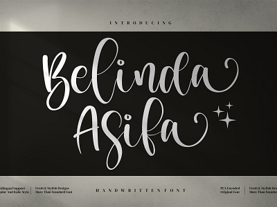 Belinda Asifa - Handwritten Font graphic