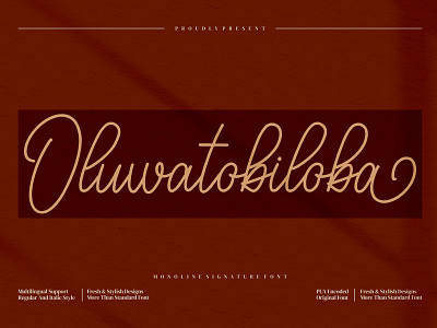 Oluwatobiloba - Monoline Signature Font drawn