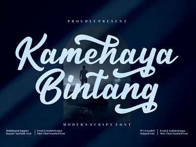 Kamehaya Bintang - Modern Script Font branding casual design fashion handmade handwriting handwritten illustration logo script