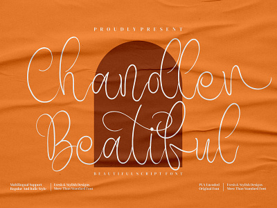 Chandler Beautiful - Beautiful Script Font symbol