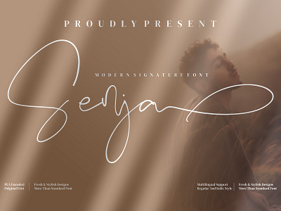 Senja - Signature Font branding casual design fashion handmade handwriting handwritten illustration logo script