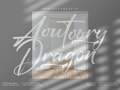 Aoutoory Dragon – Brush Font branding brush casual design fashion handmade handwriting handwritten illustration logo script