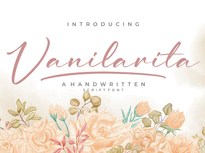 Vanilarita– Handwritten Script Font branding casual design fashion handmade handwriting handwritten illustration logo script