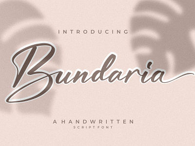 Bundaria– Handwritten Script Font branding casual design fashion handmade handwriting handwritten illustration logo script