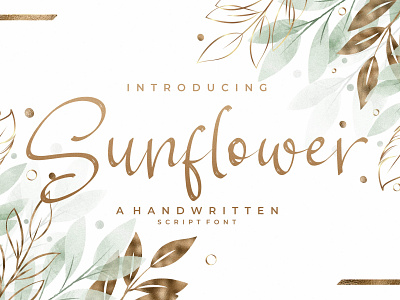 Sunflower– Handwritten Script Font branding casual design fashion handmade handwriting handwritten illustration logo script