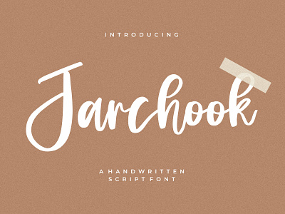 Jarchook - Handwritten Script Font, branding casual design fashion handmade handwriting handwritten illustration logo script