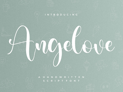 Angelove - Handwritten Script Font branding casual design fashion handmade handwriting handwritten illustration logo script