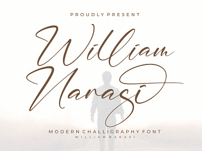 William Narasi - calligraphy Font branding casual design fashion handmade handwriting handwritten illustration logo script
