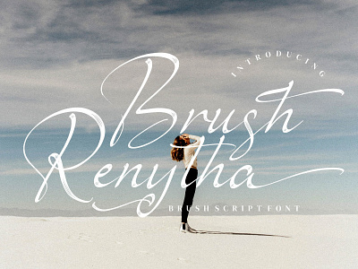 Brush Renytha - Brush Script Font branding casual design fashion handmade handwriting handwritten illustration logo script