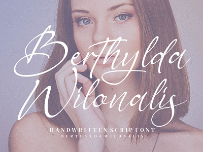 Berthylda Wilonalis - Handwritten Script Font branding casual design fashion handmade handwriting handwritten illustration logo script