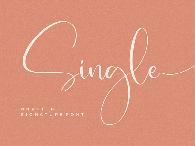 Single - Modern Signature Font handwriting handwritten script signature