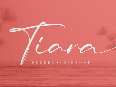 Tiara - Modern script Font branding casual design fashion handmade handwriting handwritten illustration logo script