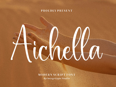 Aichella - Modern Script Font branding casual fashion handwriting handwritten script