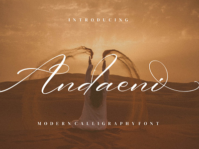 Andaeni - Modern Calligraphy Font hand