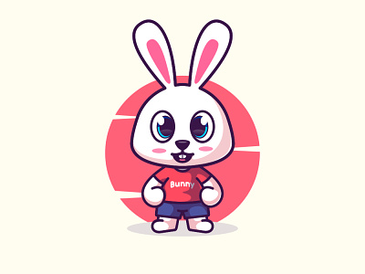 little Bunny.!! animal bunny characters cony cute hare littel mascot rabbit