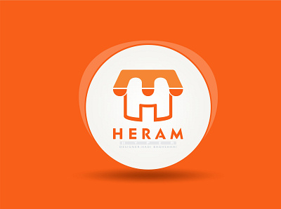 HERAM MARKET branding design graphic design icon illustration logo minimal minimalism monotype pictorial