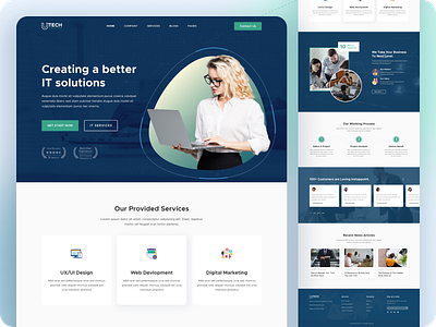 IT Company Landing Page _ Exploration
UX/UI Design