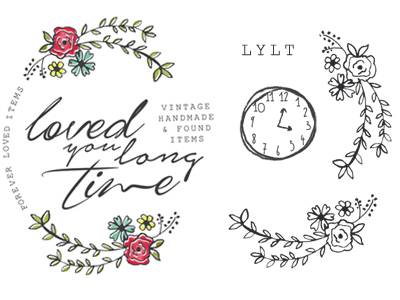 lylt design elements doodles illustrated logo