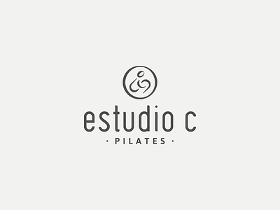 Estudio C Logo branding logo logo design pilates typography