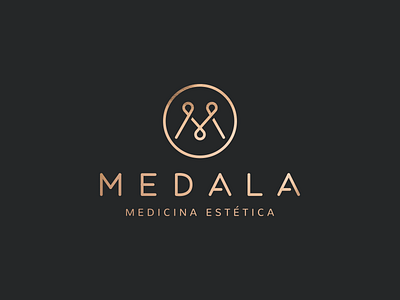 Medala clinic logo logotype m medala