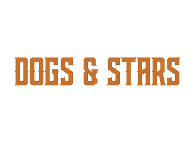 Dogs & Stars Letterpress Logo letterpres logo