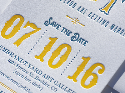 Letterpress Save the Dates letterpress save the date weddings