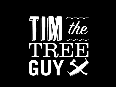 Tim the Tree Guy design logo