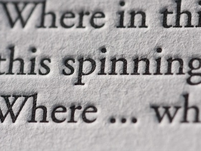 Letterpress Poem Printing