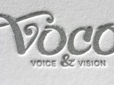 Voco Creative Letterpress Stationery letterpress