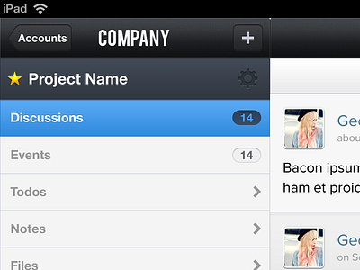 Basecamp 3rd Party iPad App Teaser